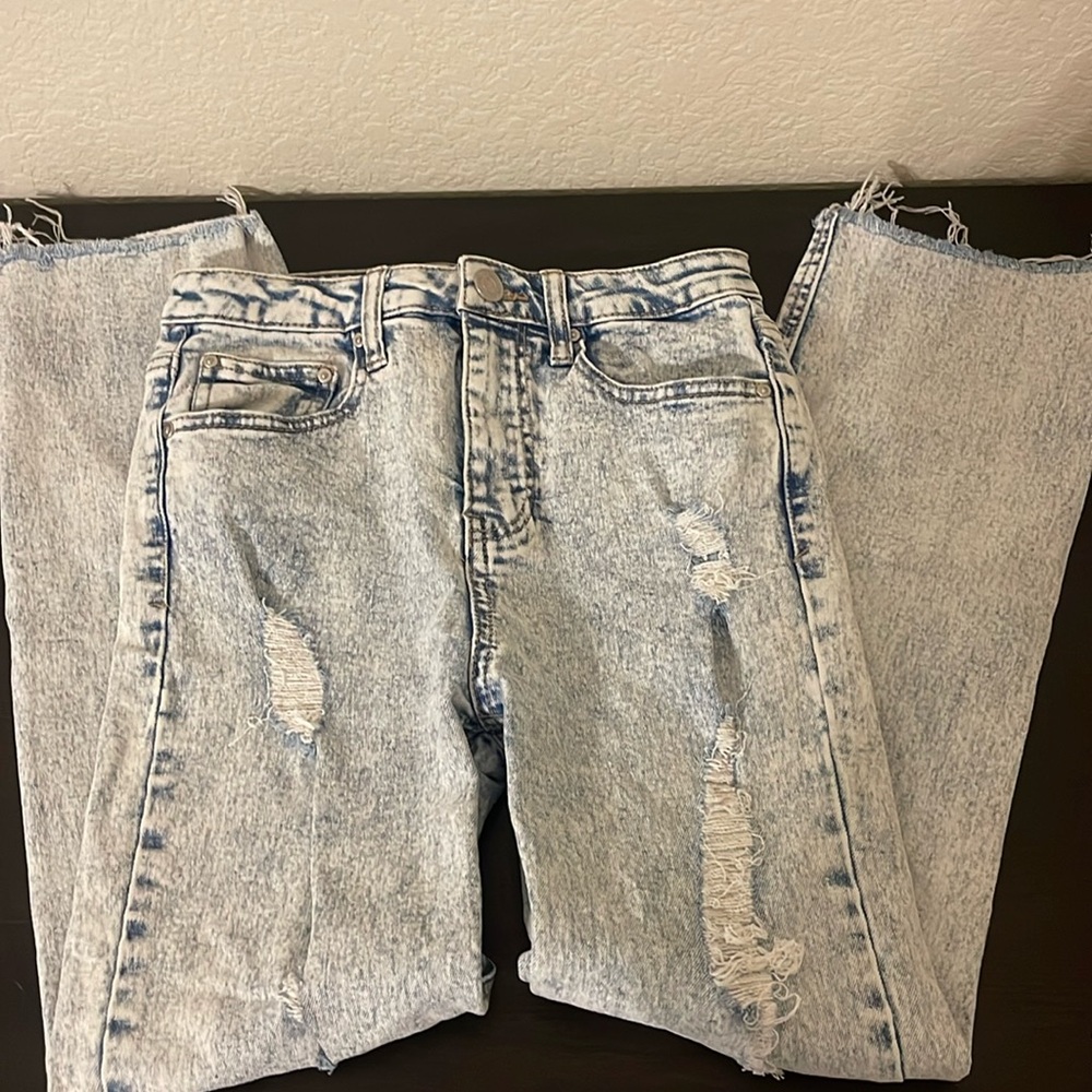 High Rise Straight Jeans